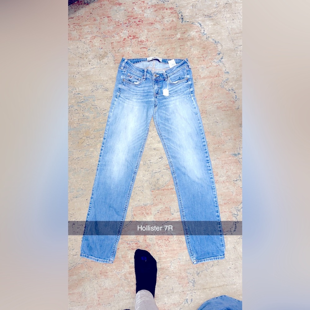 Hollister 7R skinny blue jeans
